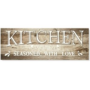 Brand New Herzome kitchen sign wall canvas